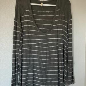 Free People Sunset Park Thermal Waffle Top